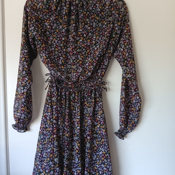 H&M Floral Side Bow Fully-lined Girls Dress - Picture 4 of 9